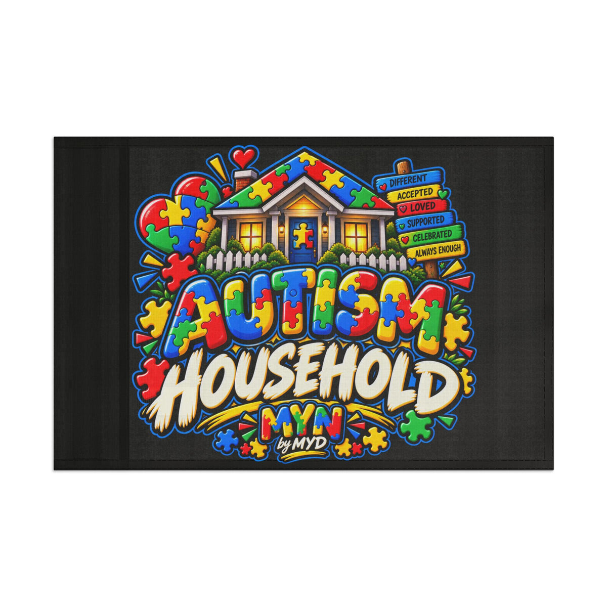 MYN by MYD - Autism Household Flag