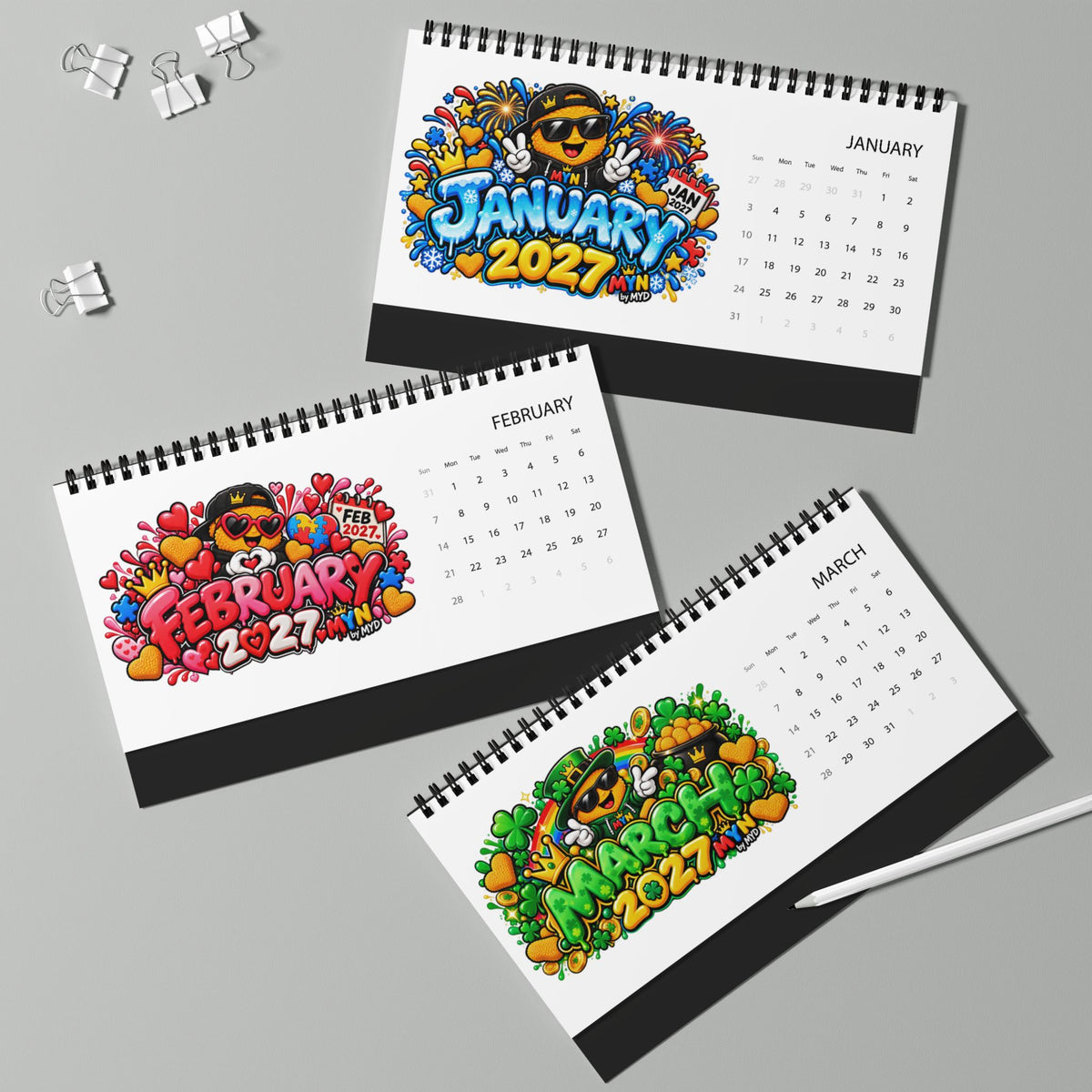 MYN - 2027 Desk Calendar