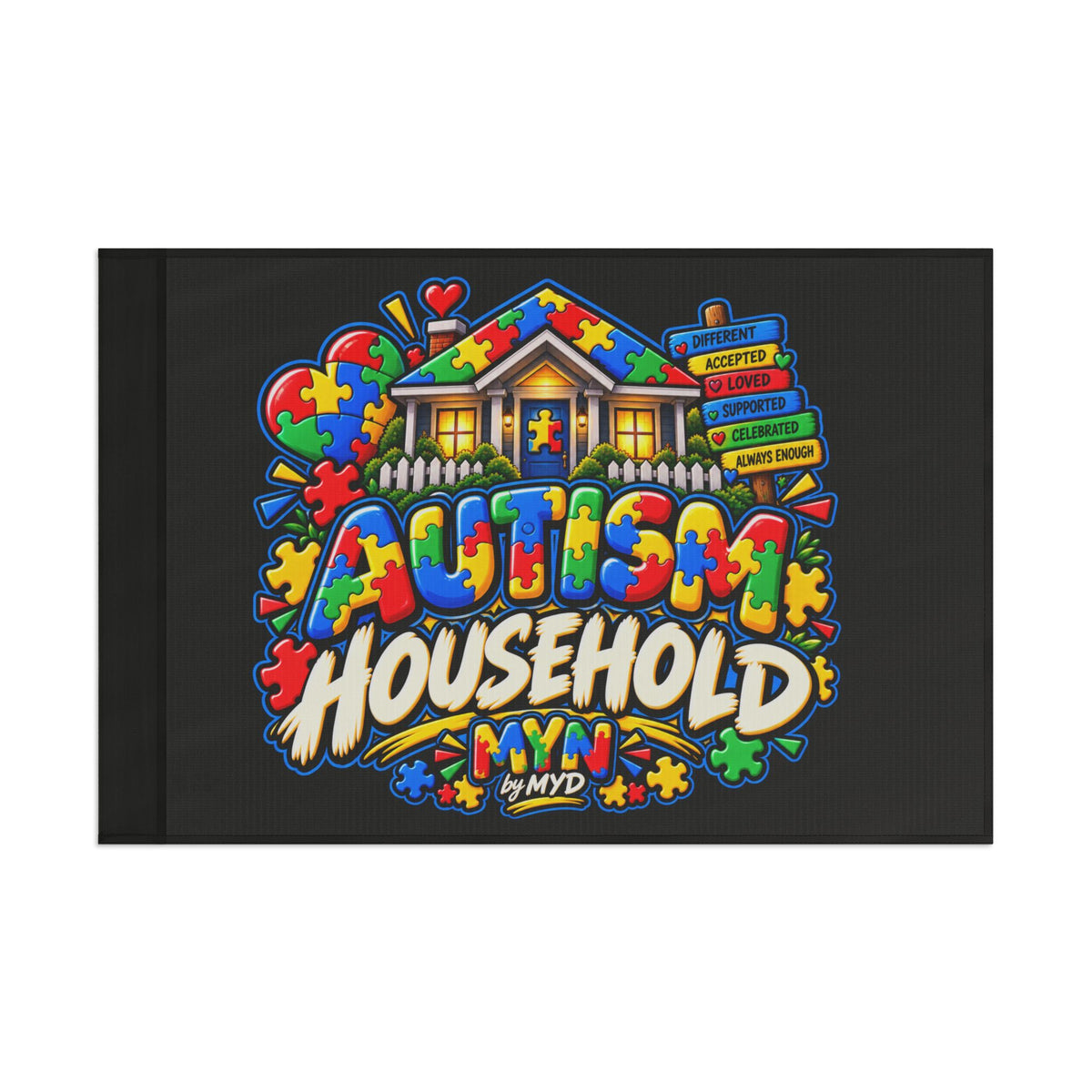 MYN by MYD - Autism Household Flag