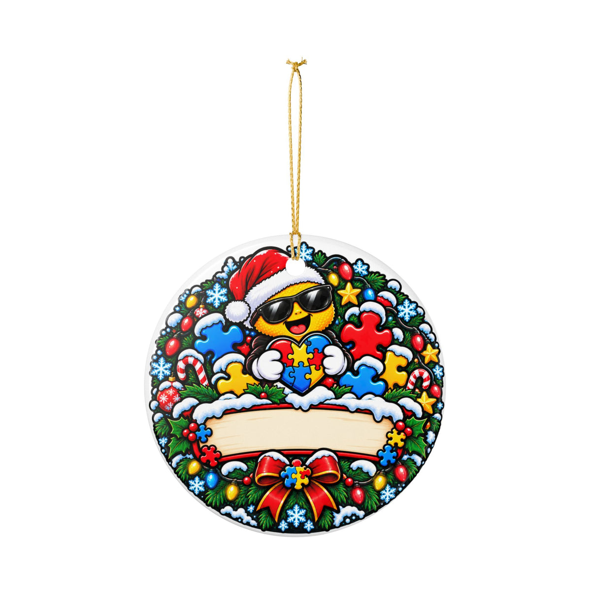 MYN -Customizable Autism Awareness Ornament 💙♾️