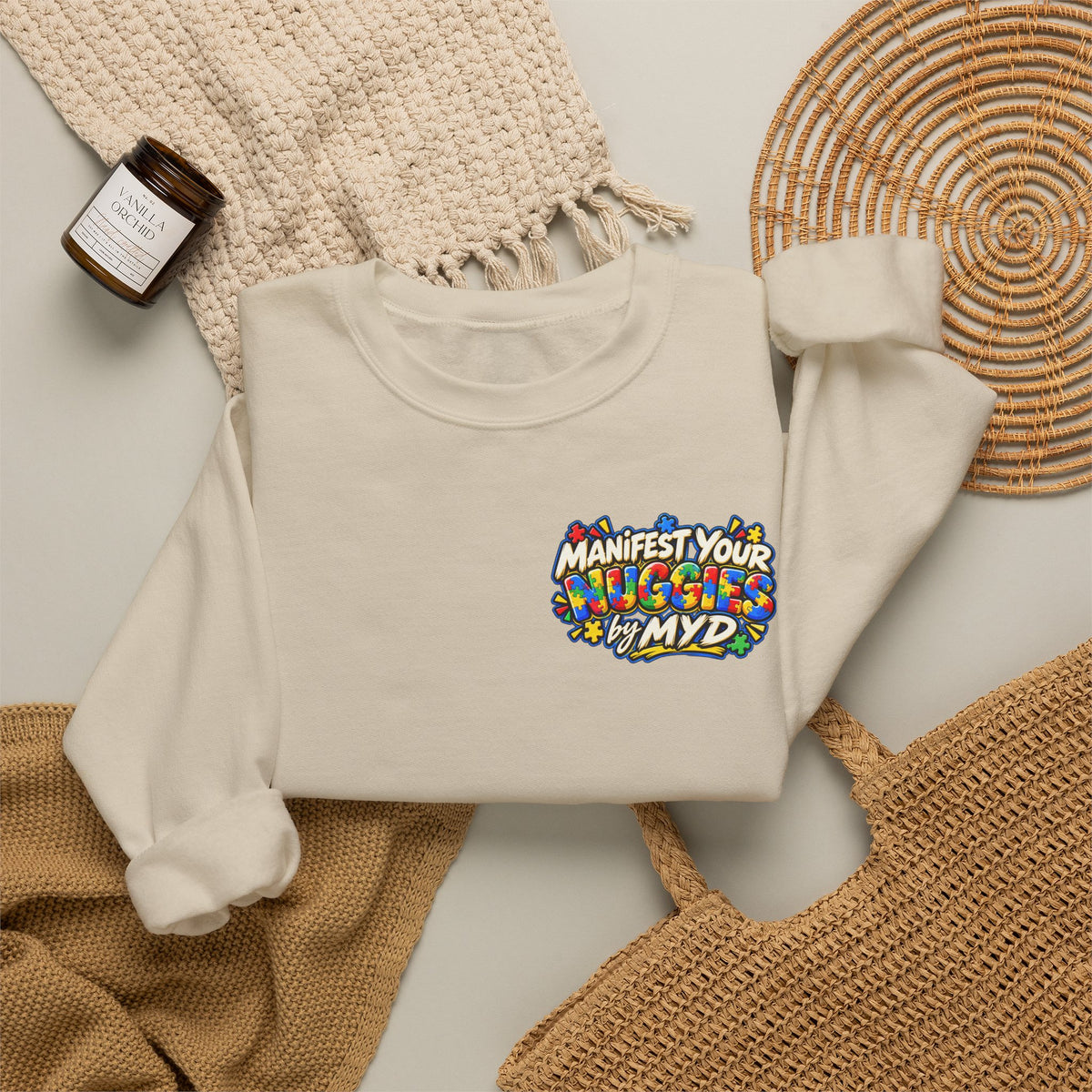 Manifest Your Nuggies - Sweatshirt - Boy Mom