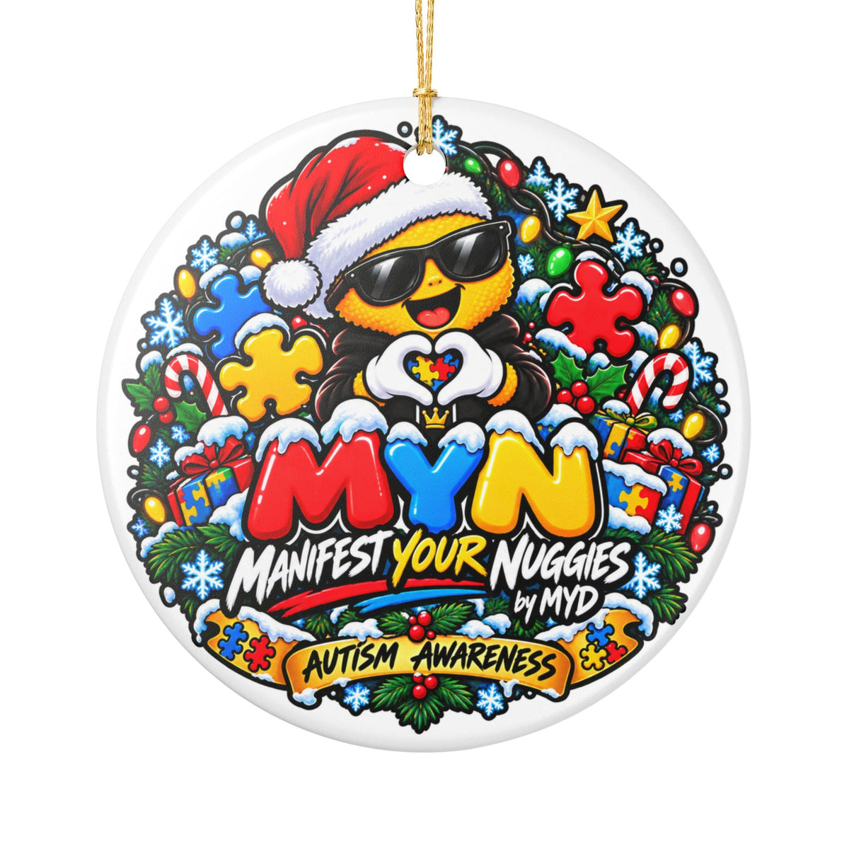 MYN -Customizable Autism Awareness Ornament 💙♾️