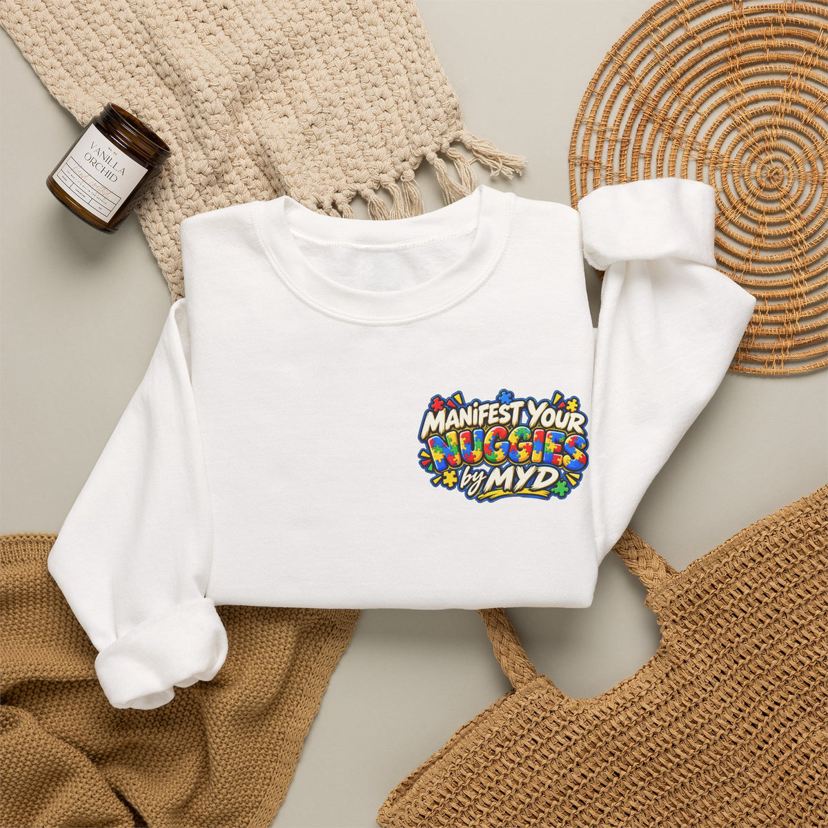 Manifest Your Nuggies - Sweatshirt - Boy Mom